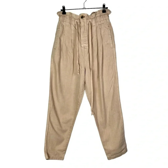 Free People Margate Pleated Misty Rose Trouser Pants XS - Picture 2 of 7